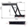 2-Piece Gas-Hydraulic Table Hinge for Coffee Tables and Folding Cabinets view 3