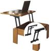 2-Piece Gas-Hydraulic Table Hinge for Coffee Tables and Folding Cabinets view 4