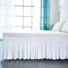 WWQQ Beige Bed Skirt, 3-Sided Polyester Dust Ruffle, 137 x 190 cm + 40 cm view 4