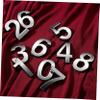 VOSAREA 10-Piece 3D Door Numbers 0–9, Self-Adhesive House Numbers, Silver view 4