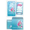 JuNa-Experten 6 Mermaid Invitations for a 5th Birthday, with Envelopes, Favor Bags, Stickers, Bookmarks and Notepads view 2