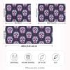 HaJie Mexican Floral Sugar Skull Satin Pillowcase, 100% Polyester, King Size 20 x 40 in, 1 Count view 2