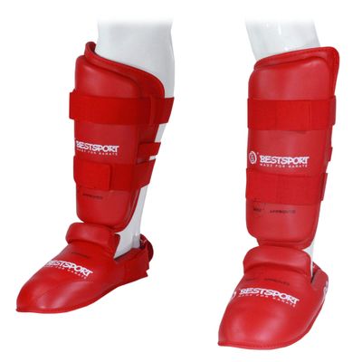 Kumite Best Sport Karate Shin Guards, WKF Approved