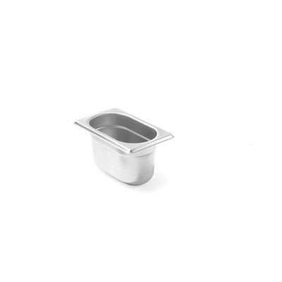 HENDI GN 1/9 Stainless Steel Food Container, 0.6 L, 48-Pack