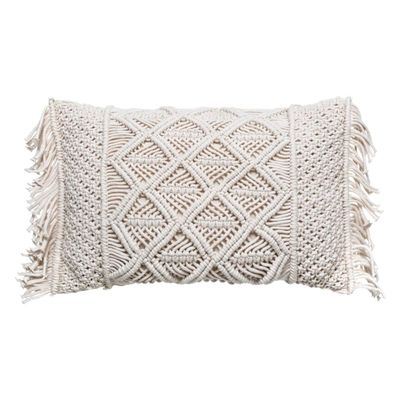 Atmosphera Macramé Pillow, 30 x 50 cm