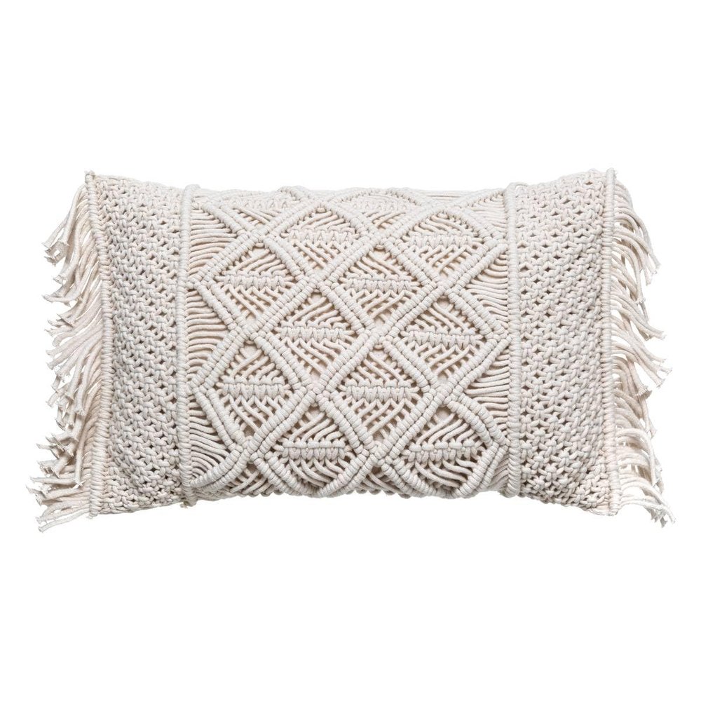 Atmosphera Macramé Pillow, 30 x 50 cm