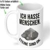 True Statements: I Hate People, Stones Are Okay Coffee Mug view 2