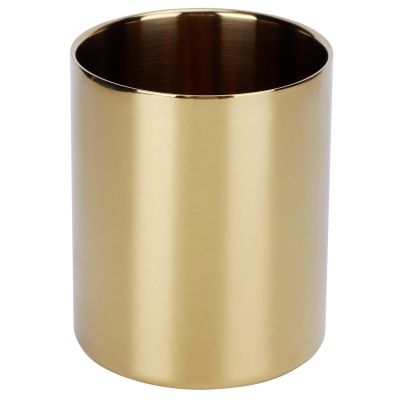 Atyhao Stainless Steel Pencil Cup Desk Organizer, Gold