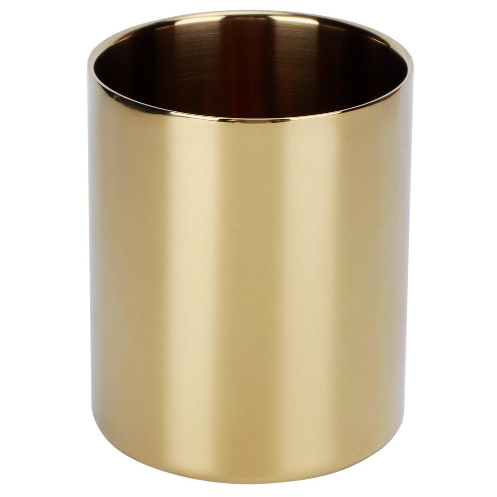 Atyhao Stainless Steel Pencil Cup Desk Organizer, Gold