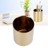 Atyhao Stainless Steel Pencil Cup Desk Organizer, Gold view 2