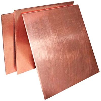 4PCS T2 Conductive Copper Plates, 0.8 x 100 x 100 mm, Pure Red Copper Sheets