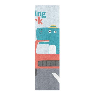 LDIYEU Working Cartoon Dinosaur Skateboard Griptape, Non-Slip Self-Adhesive, 33 x 9 in (1 pc)
