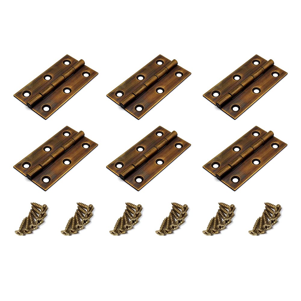 Cabinet Hinges, 6-Pack, Addlike, 5.1 cm, Bronze