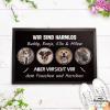 PfotenSchild Customizable Doormat – “We’re Harmless, But Beware of...” with Photos and Names for Four Pets, Plus Custom Text – 90 x 60 cm view 2
