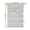 OBdeco Dual Roller Blind, No-Drill Clamp, 65 x 150 cm, Linen view 2