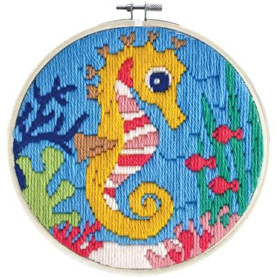 Ladybird Sea Princess Long-Stitch Kit with 6 in. Embroidery Hoop