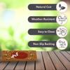 Garden Mile Doormat, Natural Look, Non-Slip PVC Backing, Indoor/Outdoor, Colorful, Durable (Fox Hollow) view 4