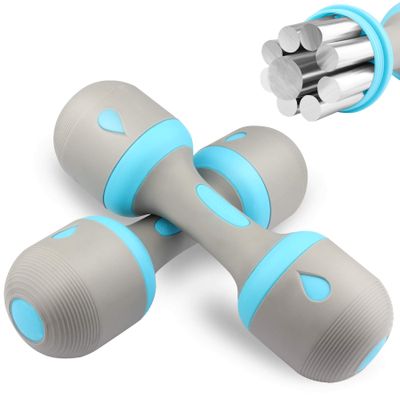 Adjustable Dumbbell Pair, 5-in-1 Weight Options, 1–5 kg