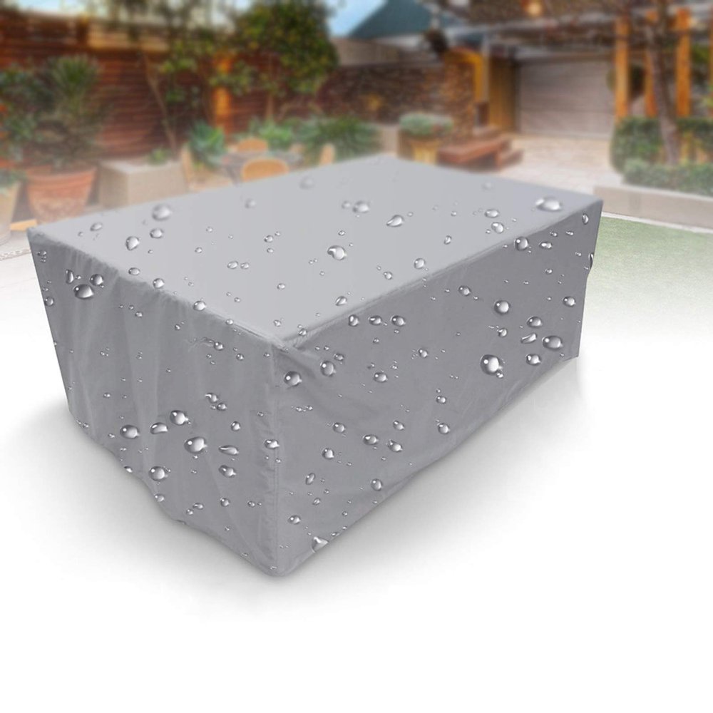 APOE Patio Cover for Garden Furniture Table and Chairs, Waterproof, Windproof, UV-Resistant, Silver, 230 × 165 × 80 cm