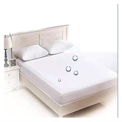 Waterproof Fitted Sheet, White, 99 x 190 + 36 cm