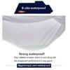 Waterproof Fitted Sheet, White, 99 x 190 + 36 cm view 4