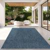TT Home Outdoor Rug, Weather-Resistant, Solid Blue, 240 x 340 cm view 1