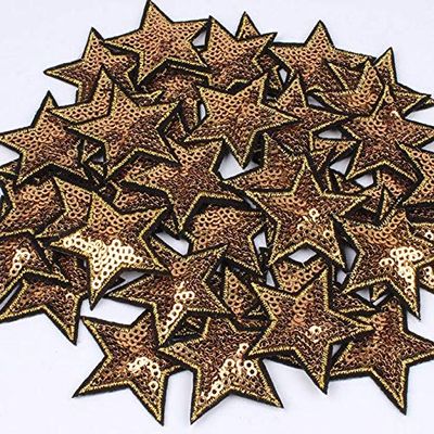 10pcs Sequin Star Iron-On Patches