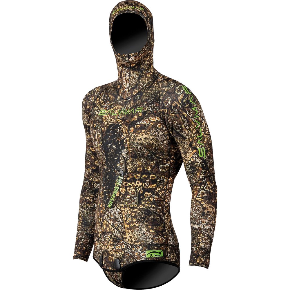 Salvimar Krypsis 101 Men's Wetsuit, Brown Camouflage, XXL