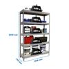 Simonrack Ecoforte 1207-5 Boltless Workshop Shelving, Chipboard, 2500, Gray/Wood, 5 Shelves view 2