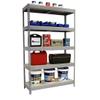 Simonrack Ecoforte 1207-5 Boltless Workshop Shelving, Chipboard, 2500, Gray/Wood, 5 Shelves view 3