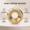 Countersunk Pure Copper Washer, M3 M4 M5 M6, CNC Washer for Bumper Washer Screws, 50-Pack (M4) view 2