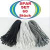 60 Spannfix Tarpaulin Tensioners, 18 cm, 4 mm, Black/White/Gray view 2