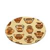 Sticker Superb 3D Bohemian Moroccan Floral Non-Slip Bathroom Rug, Microfiber Bath Mat, Beige, 60 x 60 cm view 1
