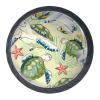 Abenily Round Glass Cabinet Knobs, Turtle Design, 30 mm, 4-Pack view 2