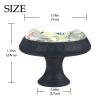 Abenily Round Glass Cabinet Knobs, Turtle Design, 30 mm, 4-Pack view 4