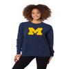 chicka-d Women's Home Base Crew Sweatshirt, Navy, Medium view 2