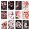 OYFFL Pink Flowers Painting Nordic Home Decor Canvas Wall Art, 20 x 30 cm, Unframed, 6 view 4