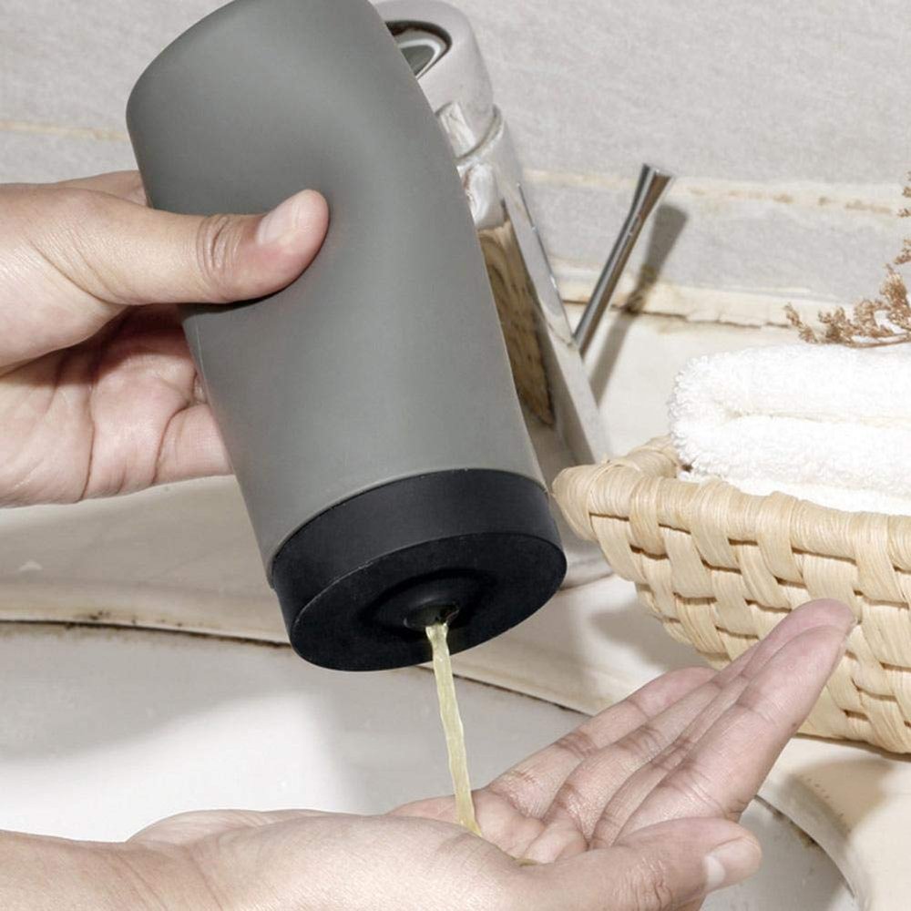 240 mL Gray Silicone Squeeze Dispenser Bottle