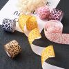 Beadthoven Leopard Print Grosgrain Ribbon, 27.8 m, 3.8 cm Wide, 6 Colors view 4