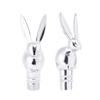 1-Piece Rabbit-Design Wine Bottle Stopper, Silver view 2