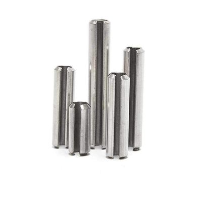 304 Stainless Steel Elastic Cylindrical Pin, Slotted Locating Spring Pin, D6 × 10 mm, 100 pcs