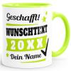 SpecialMe Personalized Light Green Ceramic Mug with Name – "Done!" view 1