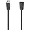 Hama USB-A Extension Cable (USB 2.0 A Plug to A Socket, 480 Mbit/s, 0.5 A, 3 m), Black view 1