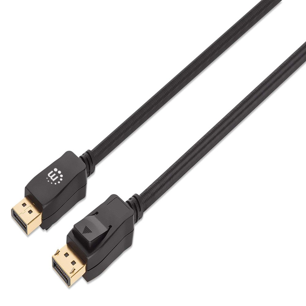 Manhattan DisplayPort Cable, DisplayPort Male to Male, 2.00 m, Black, 353618
