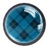 Blue Checkered Door/Drawer Knobs for Cabinets and Vanities view 1