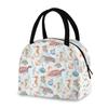 RXYY Insulated Lunch Bag with Sea Turtle and Seahorse Design view 2