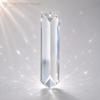 Christoph Palme Leuchten 4x ASFOUR Crystal X-Prism Pendant, Pointed, 76 mm, Clear view 2