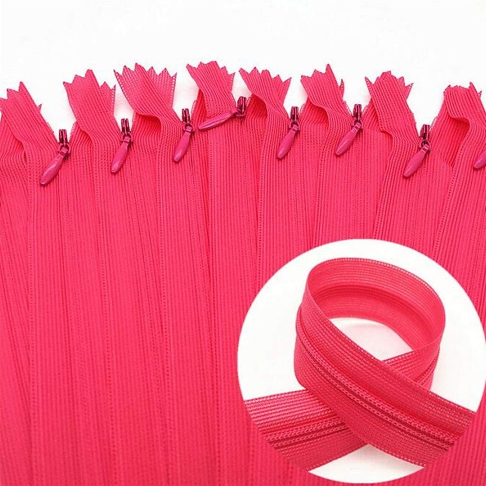 Temhyu 10-Pack #3 Nylon Invisible Zippers, 28–60 cm