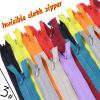 Temhyu Shuxiang 3# Invisible Zippers, 10 Pieces, 28–60 cm view 2