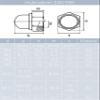 M8 x 110/110 mm Stainless Steel A2 Carriage Bolts with Self-Locking Cap Nuts and Washers (50 pcs) view 4